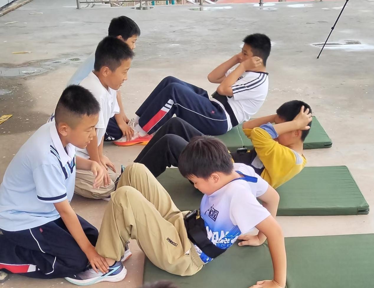 莒南县第三小学开展第三轮学生体质健康抽测